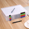 A4 File Storage Box Clear Plastic Document Cases Desk Paper Organizers