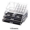 CHOICEFUN Transparent Plastic Home Drawer Desk Desktop Storage Box Organiser Clear Acrylic Makeup Make Up Organizer For Cosmetic