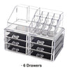 CHOICEFUN Transparent Plastic Home Drawer Desk Desktop Storage Box Organiser Clear Acrylic Makeup Make Up Organizer For Cosmetic