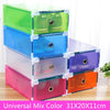 5PCS Eco-Friendly Shoe Storage Box Case Transparent Plastic   Rectangle PP  Organizer Thickened drawer