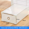 5PCS Eco-Friendly Shoe Storage Box Case Transparent Plastic   Rectangle PP  Organizer Thickened drawer