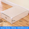 5PCS Eco-Friendly Shoe Storage Box Case Transparent Plastic   Rectangle PP  Organizer Thickened drawer