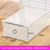 5PCS Eco-Friendly Shoe Storage Box Case Transparent Plastic   Rectangle PP  Organizer Thickened drawer