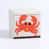 New cartoon Non-woven fabric Folding Embroider Large Storage Box for kid Toys Storage organizer clothes Cosmetics storage bins