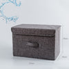 cotton Fabric Cube Storage Box Cartoon Embroidery Laundry Basket for Cupboard Drawer showcas storage holders Toys organizer bins