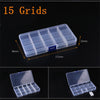 Adjustable 3-36 Grids Compartment Plastic Storage Box Jewelry Earring Bead Screw Holder Case Display Organizer Container