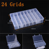 Adjustable 3-36 Grids Compartment Plastic Storage Box Jewelry Earring Bead Screw Holder Case Display Organizer Container