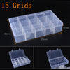 Adjustable 3-36 Grids Compartment Plastic Storage Box Jewelry Earring Bead Screw Holder Case Display Organizer Container