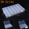 Adjustable 3-36 Grids Compartment Plastic Storage Box Jewelry Earring Bead Screw Holder Case Display Organizer Container