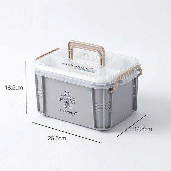 First Aid Kit Organizer Medical Box Plastic Storage Container Large Multi-layer Medicine Box Nordic Home Organizing Boxes