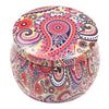 Small Fresh Personality Candy Box Drum-shaped Candy Cookie Box Rose Tea Pot Tin Box Festive Party Supplies Household Storage