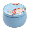 Small Fresh Personality Candy Box Drum-shaped Candy Cookie Box Rose Tea Pot Tin Box Festive Party Supplies Household Storage