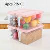 4PCS 5L Organizer Food Container Refrigerator Storage Boxes Transparent PP Storage Box Grains Beans Storage Contain Sealed