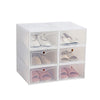 Foldable Shoes Box Transparent Storage Shoe Box Drawer Organizer Household DIY Shoe Box Drawer Divider Home Storage