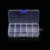 Portable 10/15/24/36 Grids Adjustable Plastic Jewelry Beads Pills Nail Tips Storage Box Case Container Home Supplies