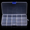 Portable 10/15/24/36 Grids Adjustable Plastic Jewelry Beads Pills Nail Tips Storage Box Case Container Home Supplies