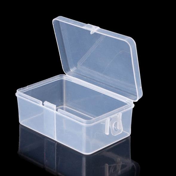 Rectangular Plastic Transparent Storage Box Jewelry Beads Container Organizer